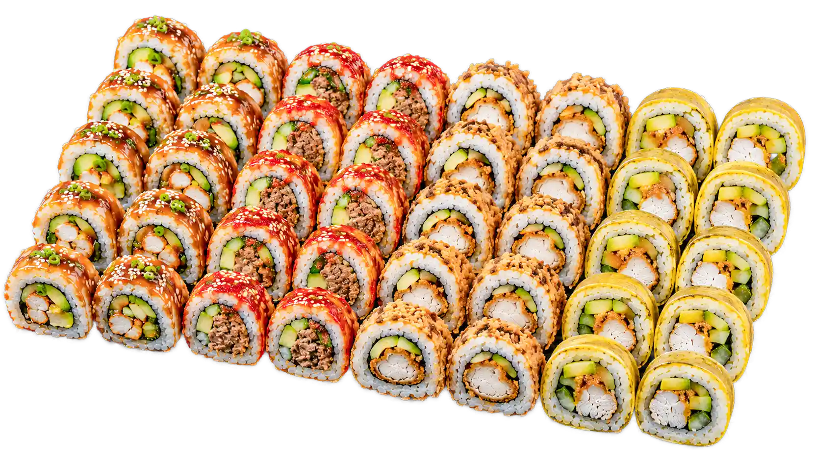 Vlees Box met 32 stuks sushi van Matsukawa Sushi